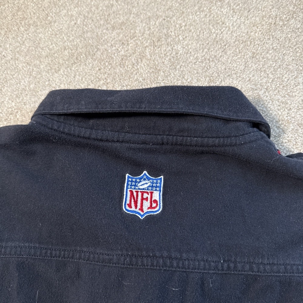 NFL Reebok Atlanta Falcons Button Up Bowling Shirt Y2K Loop Collar Sz L - Picture 11 of 11
